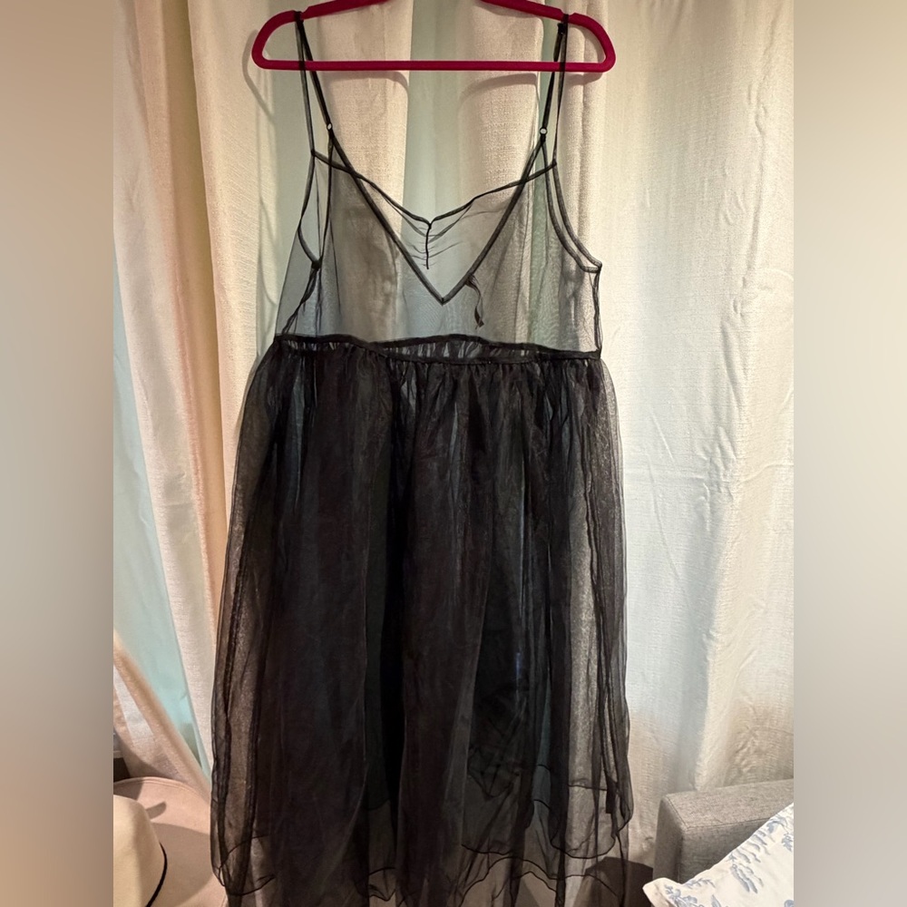 Sheer Black Anthropologie Dress
